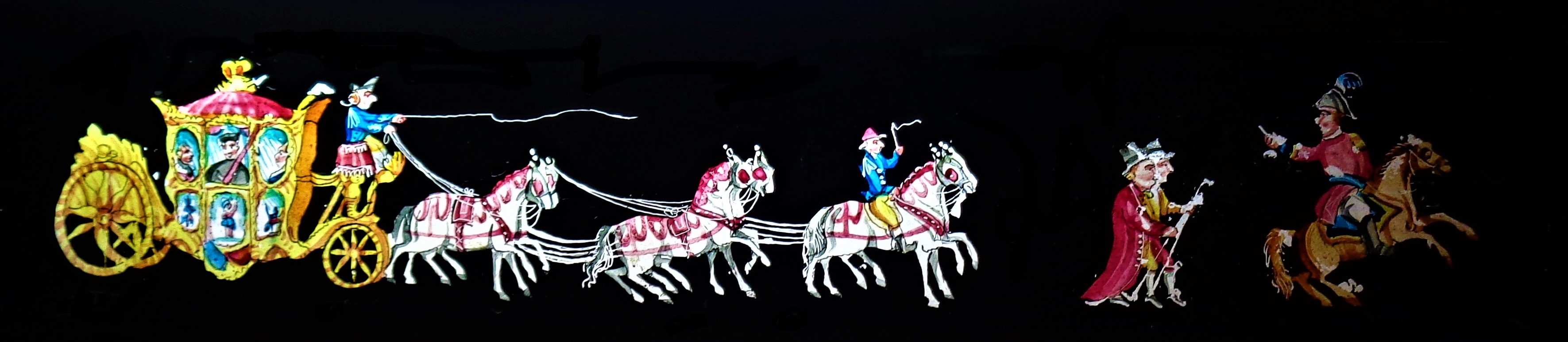 hand painted magic lantern slide